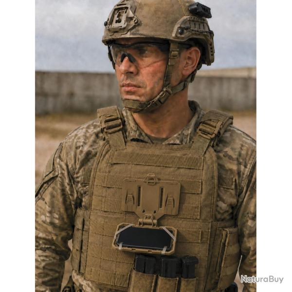 Support de t�l�phone Opex � attaches MOLLE ouverture 175� - Noir