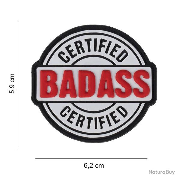 Patch 3D PVC Certified Badass (101 Inc)