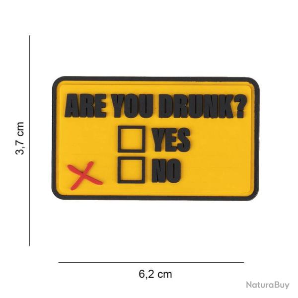 Patch 3D PVC Are You Drunk (101 Inc)
