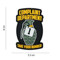 Patch 3D PVC Complaint Department (101 Inc)