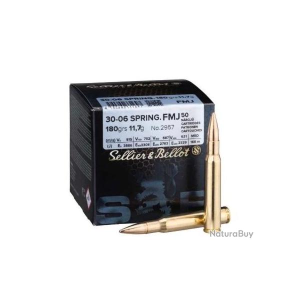 Munitions Sellier & Bellot 30-06 Spring. FMJ