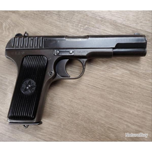 Pistolet TOKAREV mod. TT-30 - Cal 7,62x25 - Tula 1935 Monomatricule - Plaquettes CCCP (Occasion)