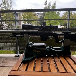 tikka T3X 222 rem avec chassis krg custom complet