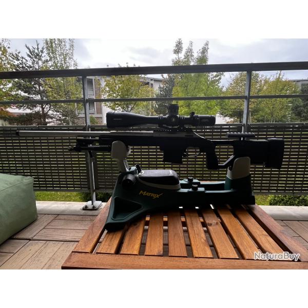 tikka T3X 222 rem avec chassis krg custom complet