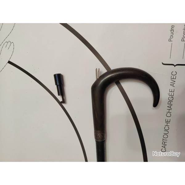Canne fusil Manufrance cal 12mm