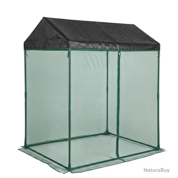 Abri de protection pour plantes en plein air 150 x 130 x 90 cm avec porte zipp�e facile acc�s style