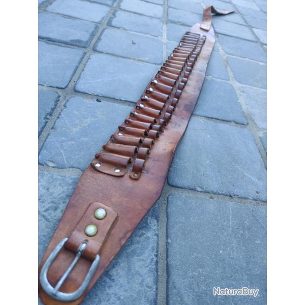 Cartouchi�re Country Vintage cuir Grande chasse