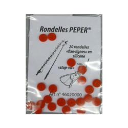 RONDELLES PEPER STOP-VIF EN SILICONE - 20 PIECES