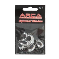 PALETTES DE CUILLER TOURNANTE ARCA N&deg;0 - x 10 SILVER