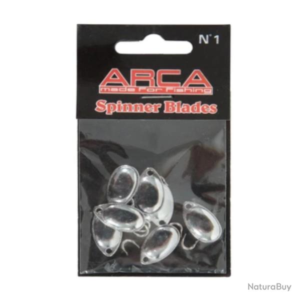 PALETTES DE CUILLER TOURNANTE ARCA N�0 - x 10 SILVER