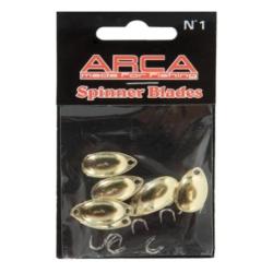 PALETTES DE CUILLER TOURNANTE ARCA N&deg;0 - x 10 GOLD