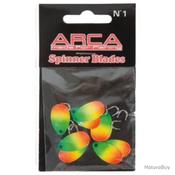 PALETTES DE CUILLER TOURNANTE ARCA N�0 - x 10 FIRETIGER UV
