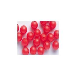 PERLES FLUO ARCA ROUGE - 20 PIECES 6MM
