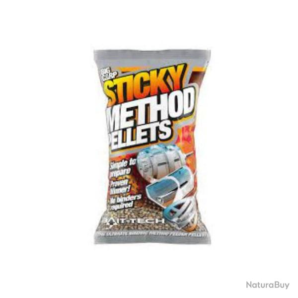 PELLETS BAIT-TECH STICKY METHOD MICRO 2 MM - 700 G NATUREL