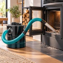 Aspirateur &agrave; Cendres 20 L 1200 W - 18 kPa - Cuve Inox - Po&ecirc;le Chemin&eacute;e Granul&eacute;s