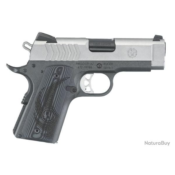 Promo Pistolet Ruger SR1911 Officer - Cal. 9x19 - Inox/Noir