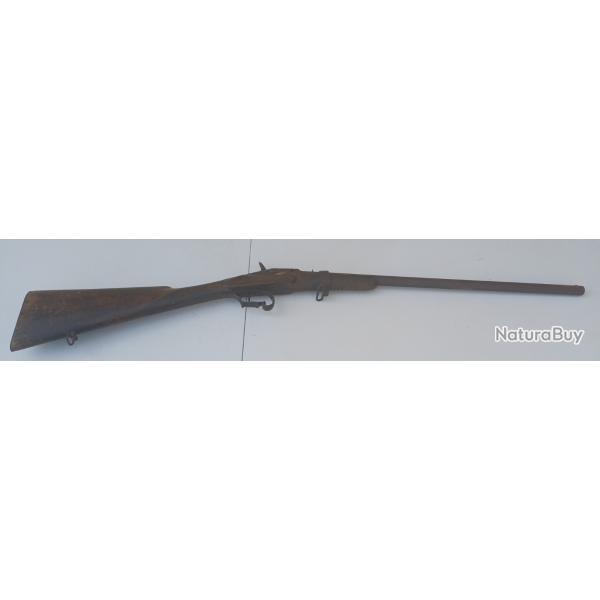 Carabine de jardin ancienne � syst�me Warnant / Flobert 9mm - Li�ge fin XIXe (Cat�gorie D)