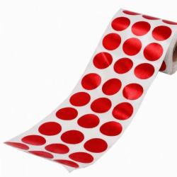 GOMMETTES CENTRE DE CIBLE ROUGE DIAM 25MM X 900
