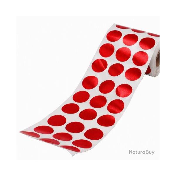 GOMMETTES CENTRE DE CIBLE ROUGE DIAM 25MM X 900