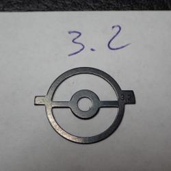 Iris, guidon, grain pour tunnel de dioptre. Taille 3.2 Rond. Diam&egrave;tre 17,1 mm
