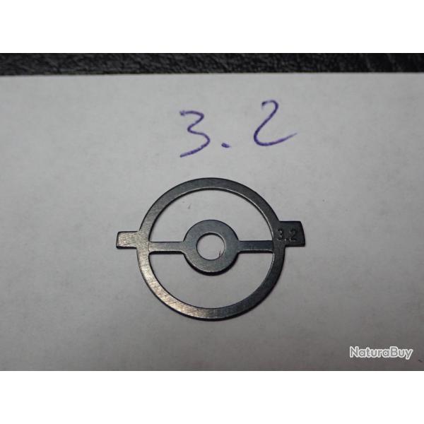 Iris, guidon, grain pour tunnel de dioptre. Taille 3.2 Rond. Diam�tre 17,1 mm