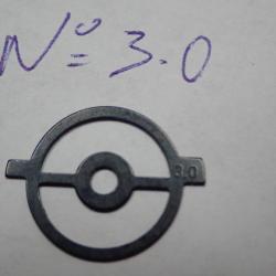Iris, guidon, grain pour tunnel de dioptre. Taille 3.0 Rond. Diam&egrave;tre 17,1 mm