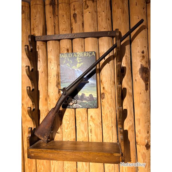 ENCHERES 1� - FUSIL A BROCHE CALIBRE 16 - A RESTAURER - CAT. D