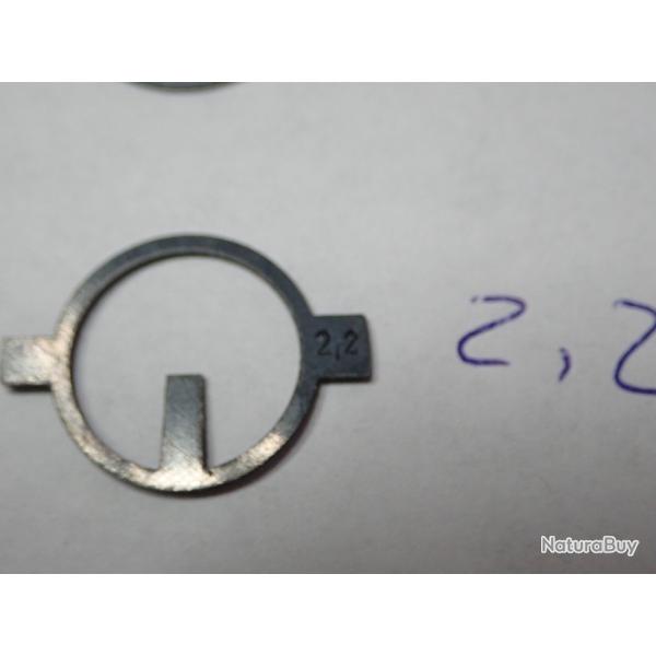 Iris, guidon, grain pour tunnel de dioptre. Grain taille 2.2 - Diam�tre 17,1 mm