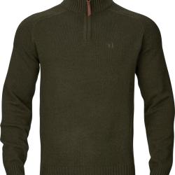 PULLOVER HARKILA VINCENT MERINO DEMI-ZIPPE COLORIS ROSIN TAILLE XXXL NEUF