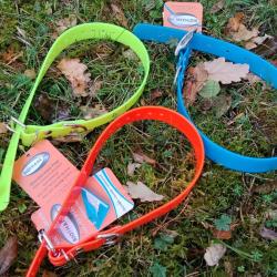 Lot de 3 colliers  souples Biothane  40/ 50 cm
