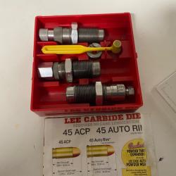 outils LEE rechargement 45ACP