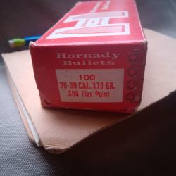 100 Ogives Hornady 308 170gr flat point