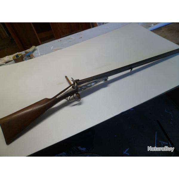 FUSIL DE CHASSE COLLECTION CALIBRE 16 TYPE LEFAUCHEUX A BROCHE