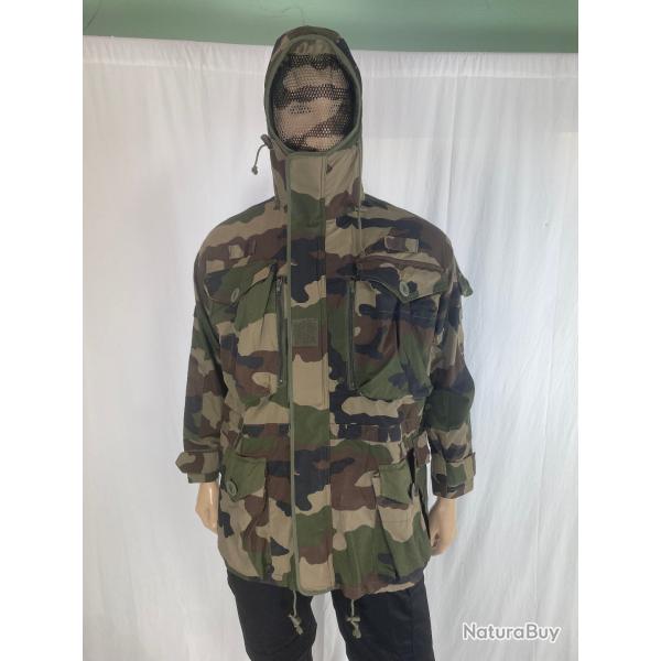 Parka Gu�rilla/ Smock arm�e fran�aise camouflage CCE neuve taille 88 avec filet facial