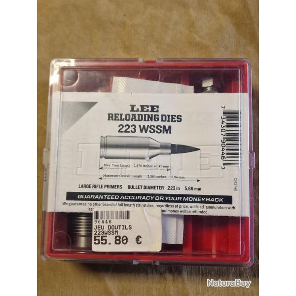 Jeu de 2 outils LEE cal. 223 WSSM - HILMAR SUPER DESTOCK !!!