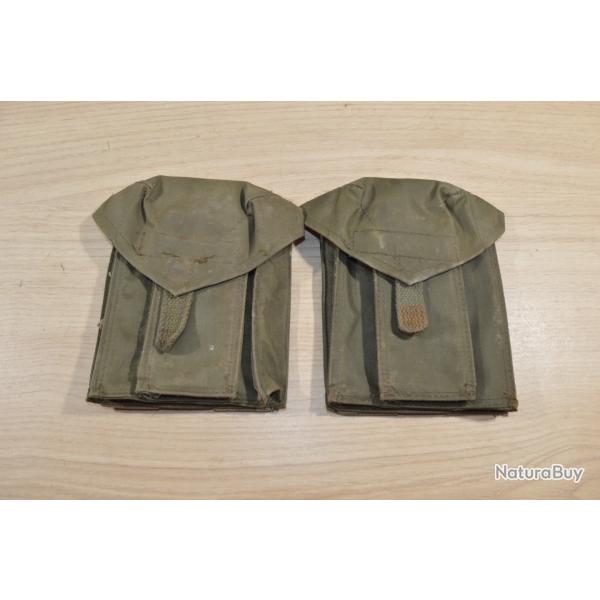 Ensemble de deux pochettes porte chargeur pour fusil Fran�ais Famas Porte chargeur Air soft (2)