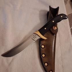 Buck "Akonua" usa &Eacute;tui en cuir &eacute;tat proche du neuf ancienne fabrication etui en cuir !!