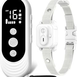 Colliers Dressage Chien 3 Mode &Eacute;ducation BIP Vibration Stimulation Lumi&egrave;re &Eacute;tanche IPX7 Port&eacute;e 1000m
