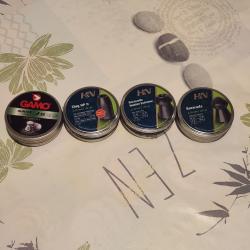 Lot plomb H&N ET GAMO carabine 6.35 mm/ .25