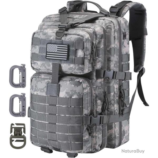 Sac � Dos Tactique Militaire Molle Chasse Escalade Grand Volume Anneaux en D Randonn�e Camouflage