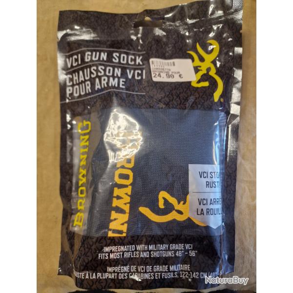Chaussette VCI anti-rouille BROWNING pour fusils et carabines - HILMAR SUPER DESTOCK !!!