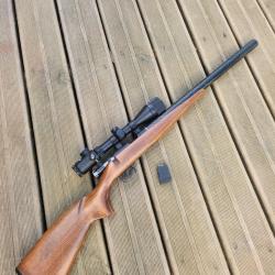 Carabine a verrou CZ 513 farmer custom silence + Lunette Walther 3-9 x 40 + chargeur 5 coups.