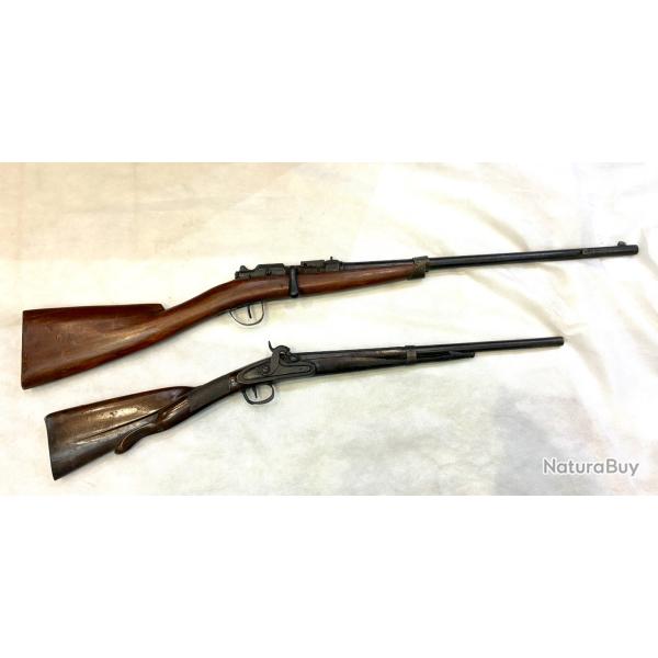 1 carabine Gras et 1 carabine � percussion