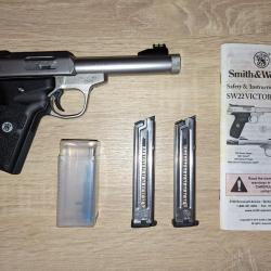 Pistolet 22 lr filet&eacute; Smith & Wesson Victory