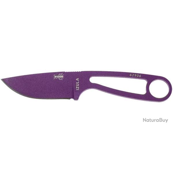 Couteau de cou ESEE Izula violet avec �tui moul�