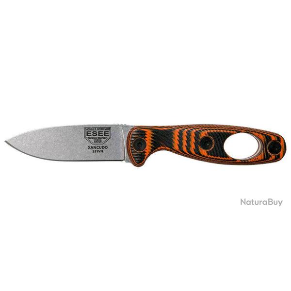 Couteau ESEE Xancudo S35VN manche G10 orange et noir
