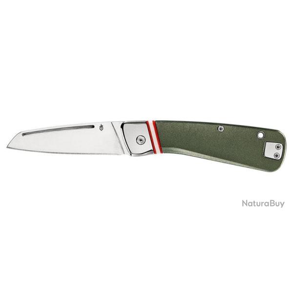 Couteau pliant Gerber Straightlace manche aluminium vert