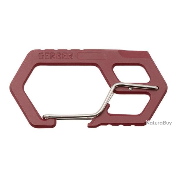 Mousqueton multifonction Gerber 3 outils - Rouge