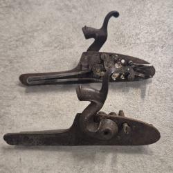 Paire de platine fusil a percussion (rep 2)
