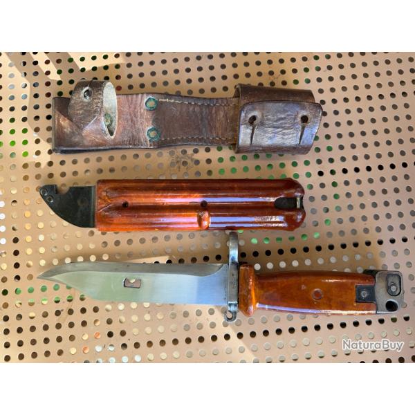 Ba�onnette sovi�tique AKM AK-74 6X4 Izhevsk URSS kalashnikov - num�ro 5321 - bak�lite orange